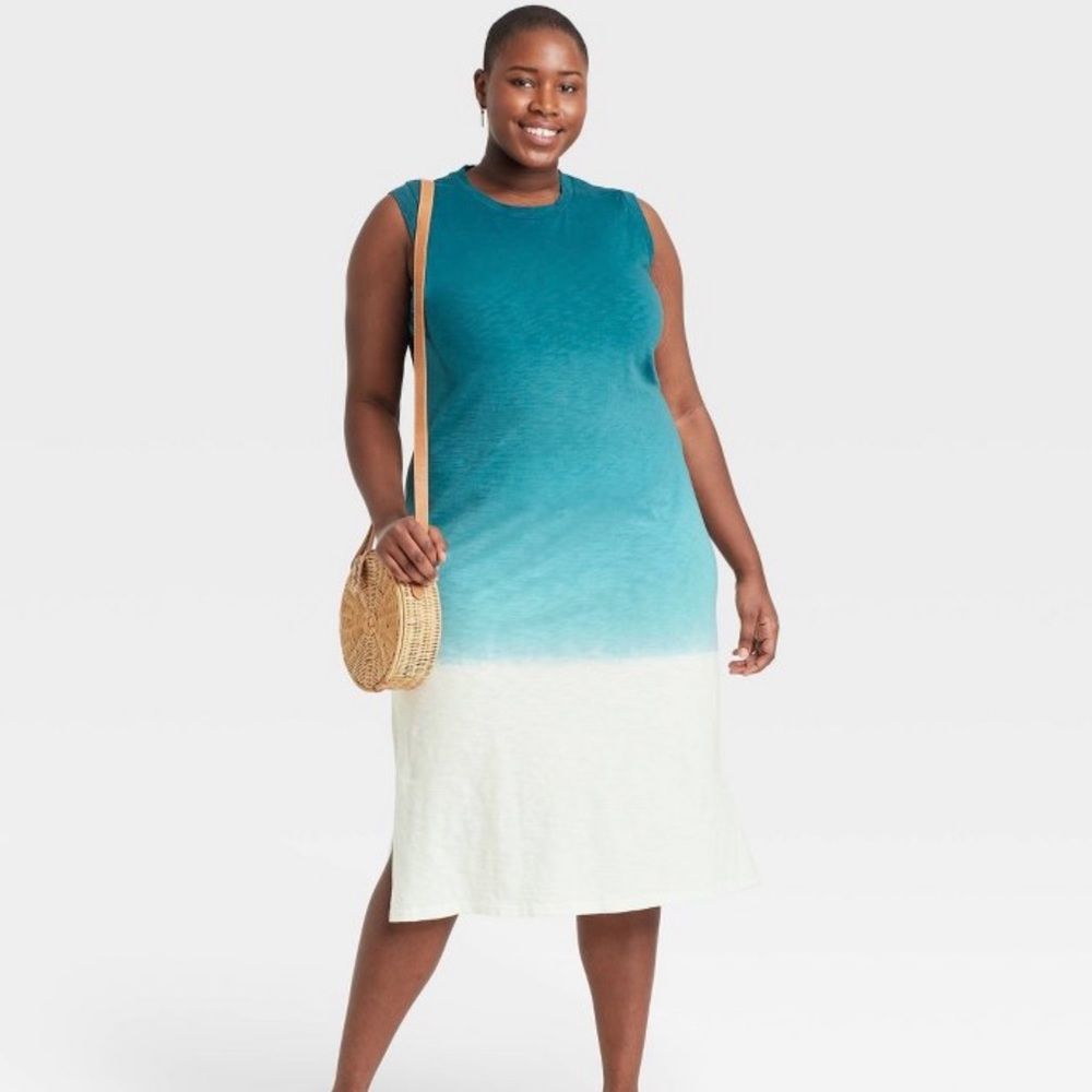 Universal Thread dip dye sleeveless knit dress size XXL